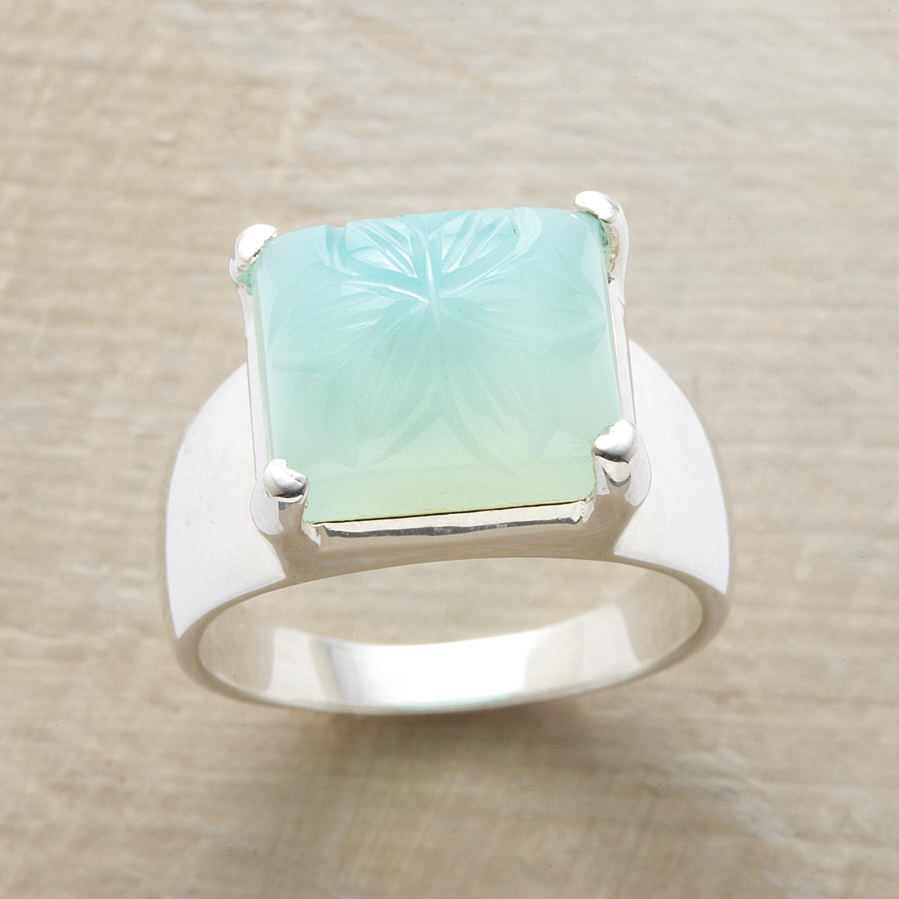 Chiseled Chalcedony Ring Sundance