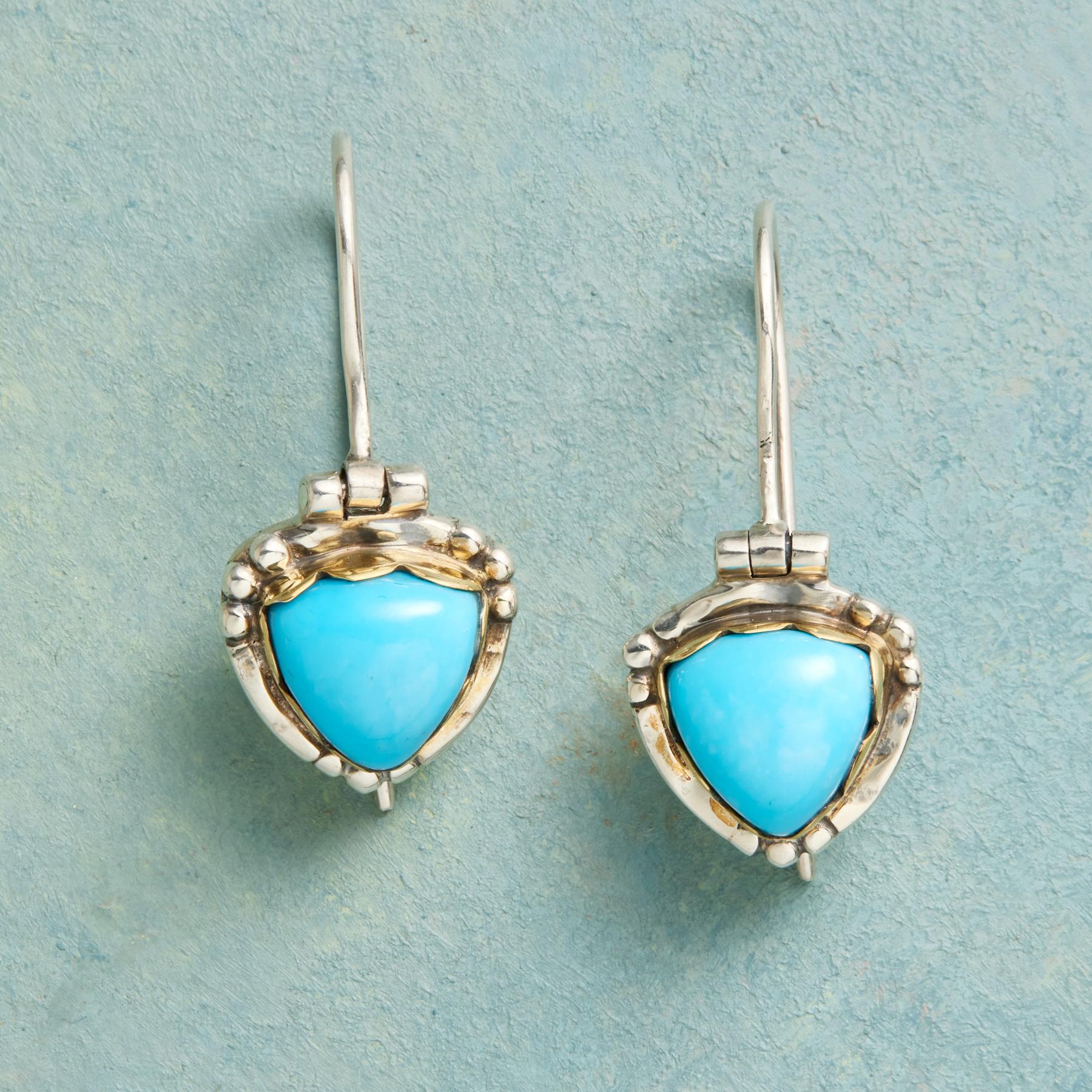 Turquoise Shield Earrings | Sundance